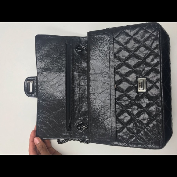 Chanel black aged  2.55 reissue double flap - Picture 6 of 8